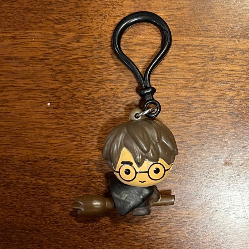 Cute Harry Potter Wizard Keychain with Broom